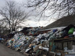 Под 60 тоннами мусора в  своем дворе мужчина потерял трактор