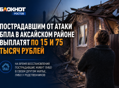 Пострадавшим от атаки БПЛА в Аксайском районе выплатят по 15 и 75 тысяч рублей