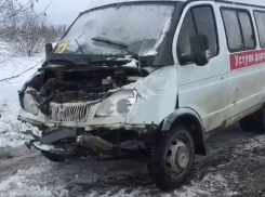 В Ростовской области микроавтобус с детьми попал в аварию