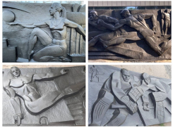 В Ростове завершили реставрацию барельефов для Дворца спорта