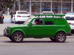 «Тонировкой в цвет кузова» насмешил жителей Ростова зеленый автомобиль