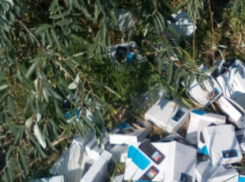 Целую гору выпотрошенных посылок с телефонами и сим-картами обнаружили на трассе под Ростовом