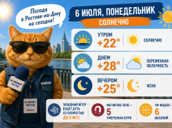 В Ростове-на-Дону 6 июля установится комфортная летняя погода 