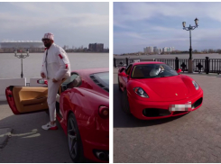 Блогер Николай Василенко «похулиганил» и прокатился на Ferrari по набережной Ростова