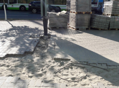 Еще три недели разрытого плиточного ада на Большой Садовой ожидают ростовчан