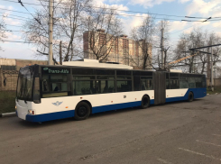 Троллейбус-гармошка вышел на маршрут в Ростове