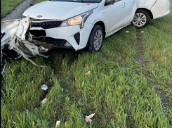 В Ростовской области иномарка врезалась в столб ЛЭП 