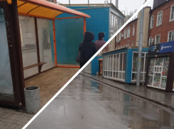 Администрация Ростова официально разрешила установить ларьки, которые полностью перекрыли остановку