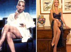 Знаменитую эротическую сцену из «Основного инстинкта» показала обнаженными ногами Виктория Лопырева