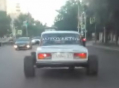 «Стероидная семерка» на дороге Ростова вызвала жаркие эмоции автолюбителя и попала на видео