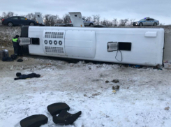 Трое взрослых и 4-летний ребенок погибли в перевернувшемся рейсовом автобусе на трассе под Ростовом