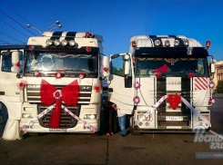  Необычный свадебный кортеж проехал по Театральной площади Ростова