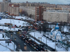 Рекордная утренняя пробка парализовала автомагистрали Ростова-на-Дону
