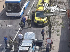 Ростов встал в пробки из-за массового ДТП с автобусами и такси 