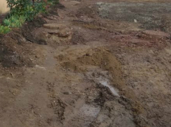 В непролазное болото превратили аккуратный двор на Портовой улице коммунальные службы в Ростове