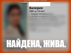 В Ростовской области нашли пропавшую накануне 13-летнюю девочку