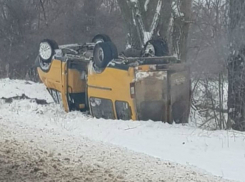 Перевернувшаяся на ростовской трассе маршрутка отправила в больницу годовалого малыша