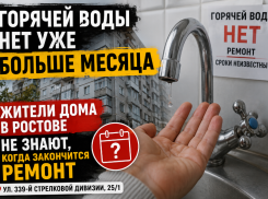 Больше месяца без горячей воды живут жители дома на Западном в Ростове