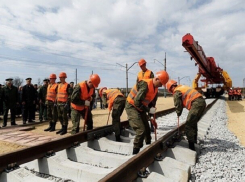 Строительство железной дороги в обход Украины на Дону идёт с опережением графика