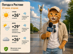До +29 градусов и небольшой дождь ожидаются в Ростове 23 июня