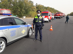 В Ростовской области из-за пожара перекрыли трассу