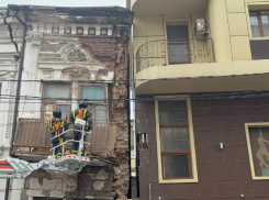 В Ростове обрушилась стена исторического дома, где остался один житель