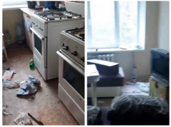 В Ростове жители рухнувшего дома на Нариманова показали комнаты после визита мародеров