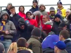 Жестокие драки фанатов во время поединка «Ростова» и «Спартака» сняли на видео