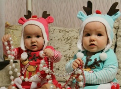 Крошки-оленята Варвара и Эвелина в конкурсе «Звездочки Нового года-2017»