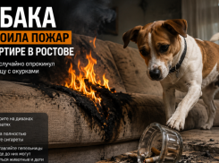 Собака устроила пожар в квартире в Ростове