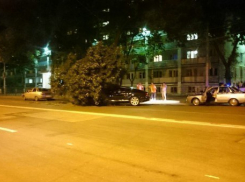 На проспекте Шолохова в Ростове  на «Бентли» упало дерево