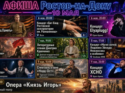 Куда сходить в Ростове-на-Дону с 4 по 10 мая