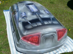 Диковинный космолет соорудили в Ростове для запуска 9 мая