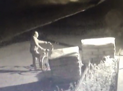 Комичная кража цемента в Ростовской области попала на видео