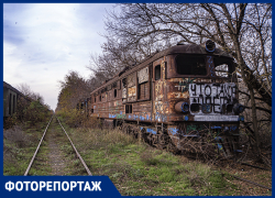 Знаменитое ростовское «кладбище поездов» показал фотограф