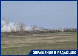 Второй день горит мусор из Ростова и Батайска на Багаевском полигоне 