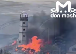 В хуторе Мержаново загорелся знаменитый маяк