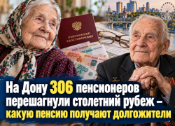 На Дону 306 пенсионеров перешагнули столетний рубеж – какую пенсию получают долгожители