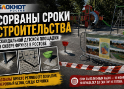 Сорваны сроки строительства скандальной детской площадки в сквере Фрунзе в Ростове