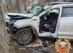 В Ростове 17-летний подросток на внедорожнике врезался в дерево