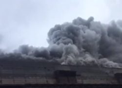 Над Новочеркасской ГРЭС взвился огромный столб черного дыма