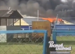 На складе в Ростовской области произошел крупный пожар 