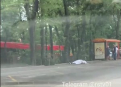 Очевидцы обнаружили тело ростовчанина у остановки в центре города