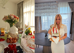 На пасхальном столе ростовчанки Лопыревой заметили кулич за 100 тысяч рублей
