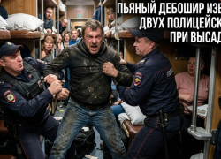 Пассажир поезда избил двух полицейских, которые пытались высадить его за пьяный дебош