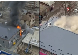 Крупный пожар тушат в Ростове рядом с ЖК «Красный Аксай»