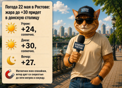 В Ростове 22 мая ожидается жара до +30 градусов
