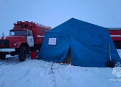 Из-за сильного снегопада на трассах Ростовской области установлены пункты обогрева