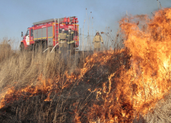 Новый пожар площадью 500 кв метров тушат в Ростовской области