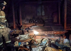 В Ростовской области пожарные спасли двух человек из горящего дома